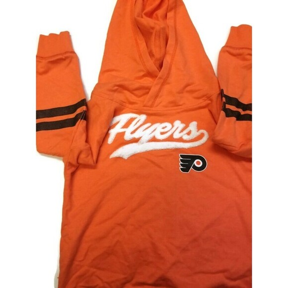 NHL Other - NHL Philadelphia Flyers Long Sleeve Hoodie Sweatshirt Girls Size XS Orange